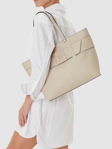 ARMANI EXCHANGE - Shopper en beige: frente