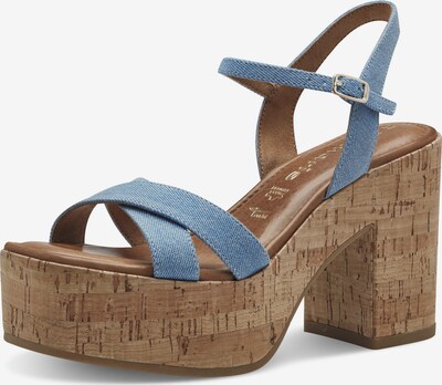 TAMARIS Strap Sandals in Blue / Brown / Gold, Item view