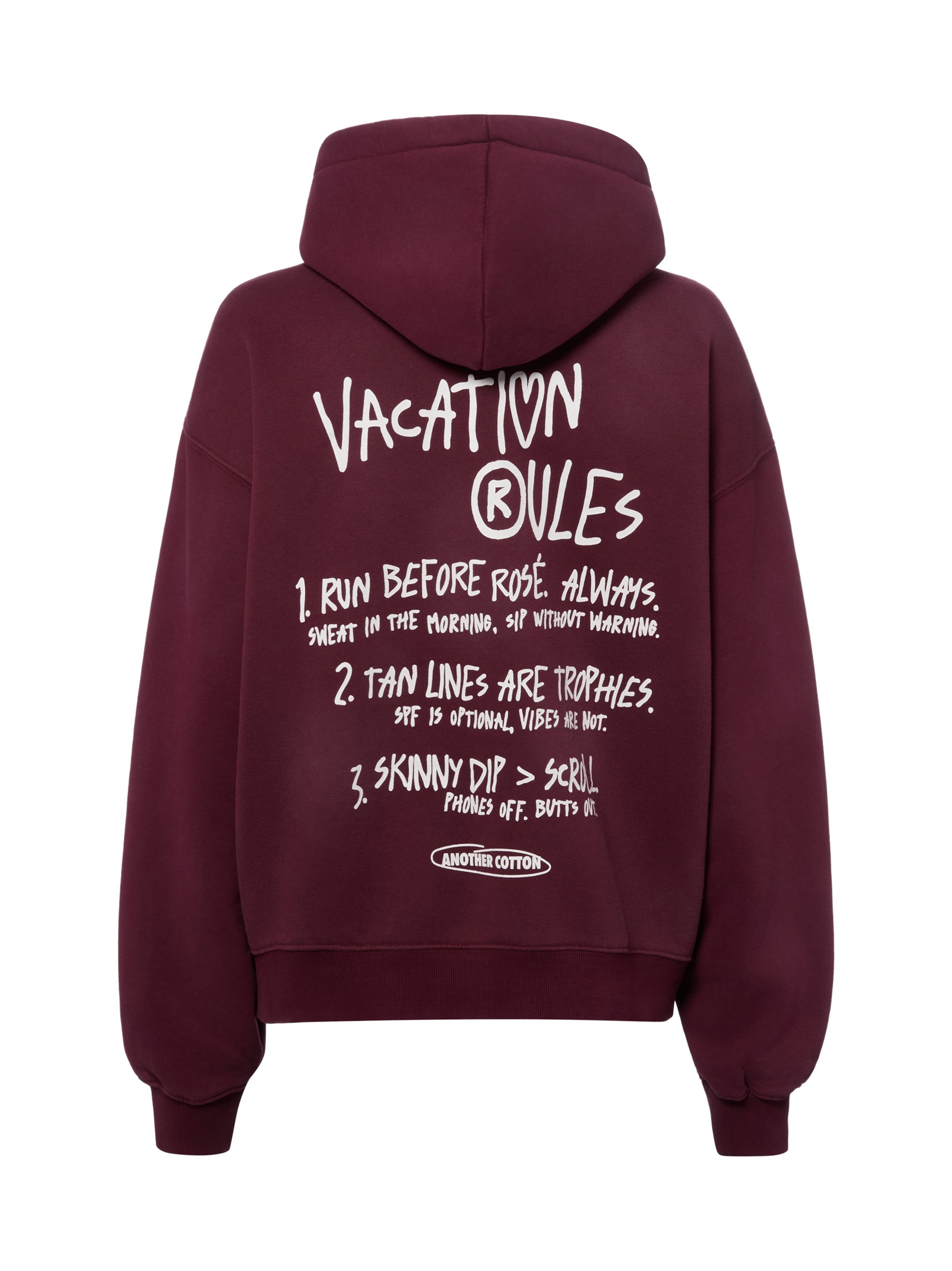 Another Cotton Lab Sweatshirt 'Vacation Rules' in Rot