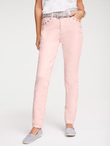 heine Regular Jeans 'Belena' in Roze: voorkant