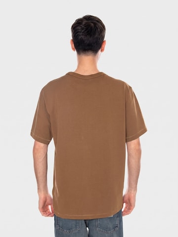 WRANGLER Shirt 'SS SOLID TEE KANGAROO BROWN' in Brown