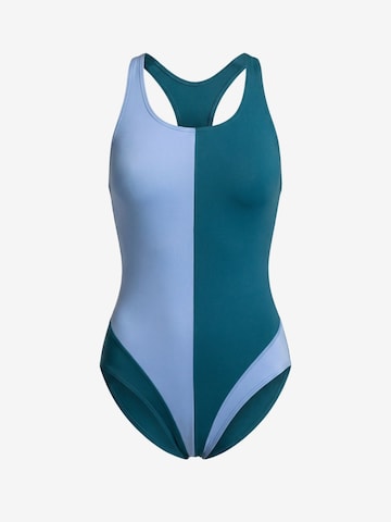 WALLIEN Sportbadeanzug 'Liberty Racerback'‌‌‌ in Blau: Vorderseite