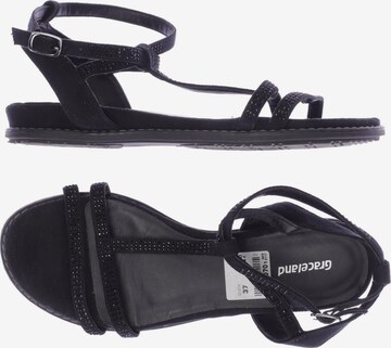 Graceland Sandals & High-Heeled Sandals in 37 in Black: front