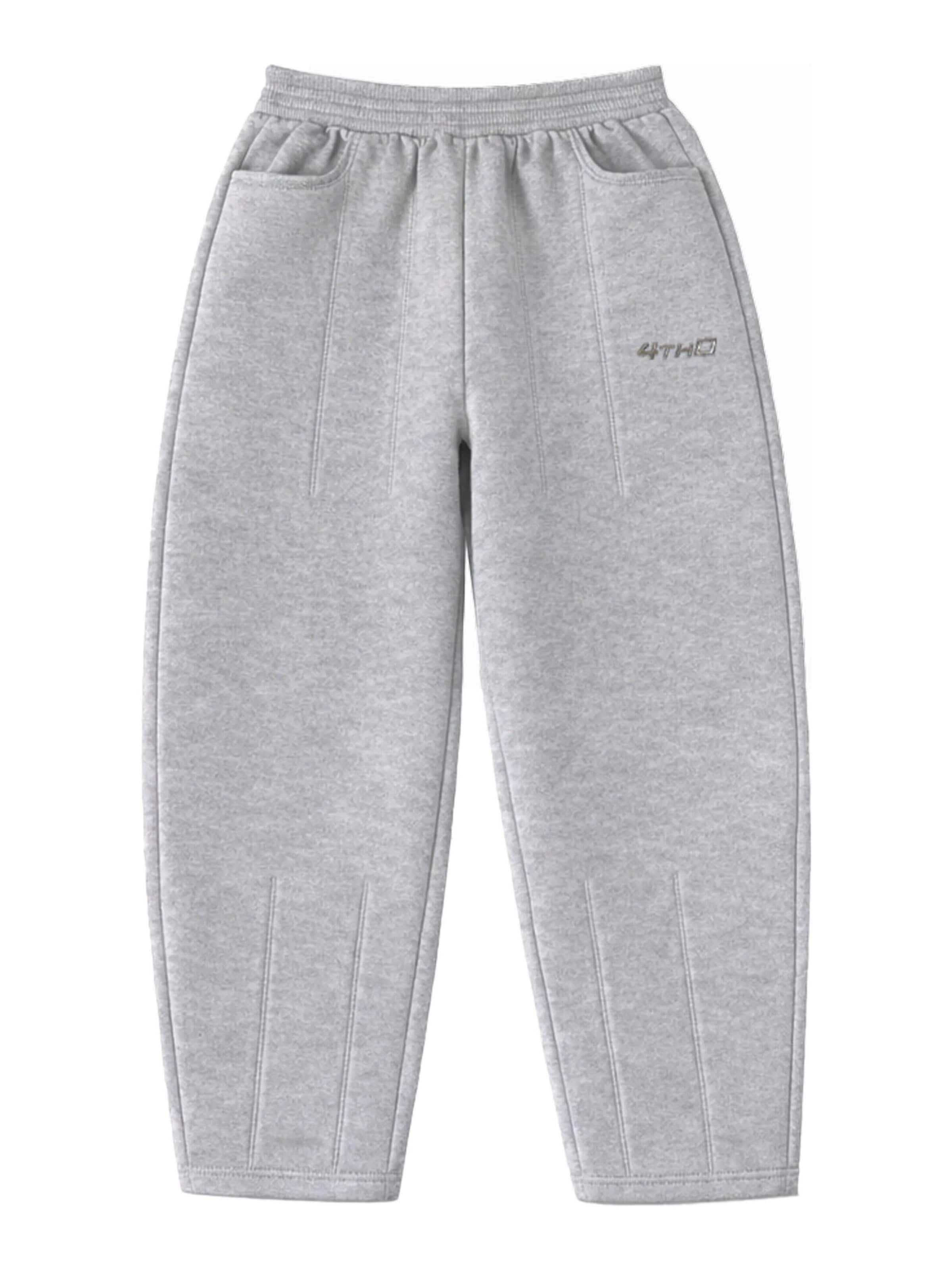 Loosefit Pantalon de sport 4thD en gris : devant