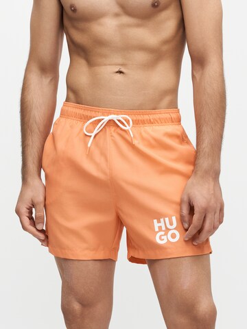 Shorts de bain 'PAOLO' HUGO en orange