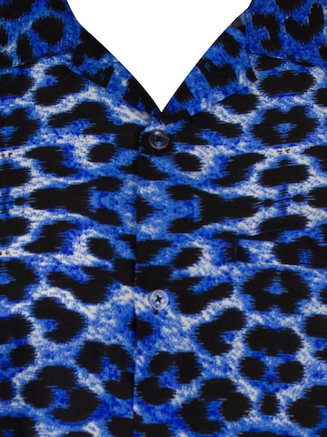 Regular fit Camicia 'Leopard' di King Kameha in blu