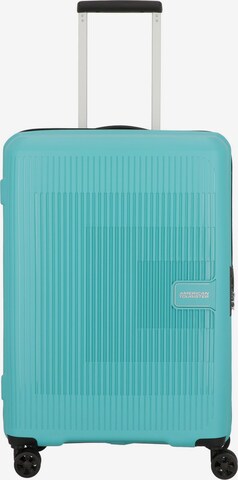 American Tourister Trolley 'Aerostep' in Blauw: voorkant