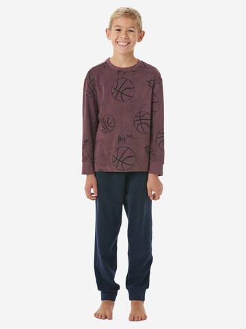 Pyjama ' Nightwear ' SCHIESSER en bleu : devant