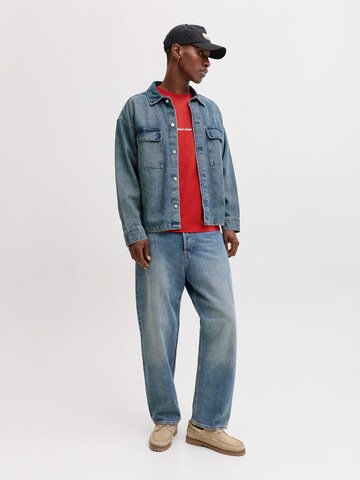 JACK & JONES Shirt 'JORNorrebro' in Rood