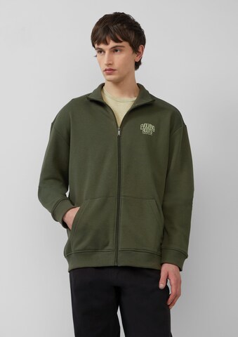 QS Zip-Up Hoodie in Green: front