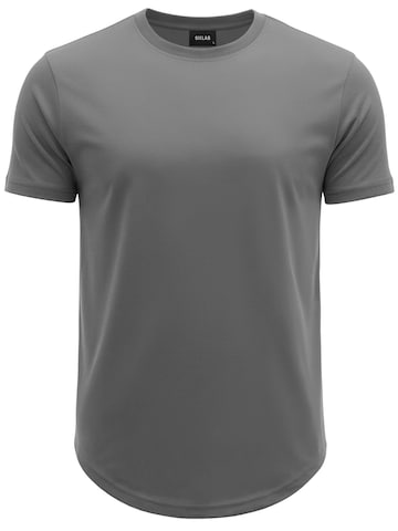 SIXLAB Shirt 'Round T-Shirt'‌‌‌ in Grau: Vorderseite