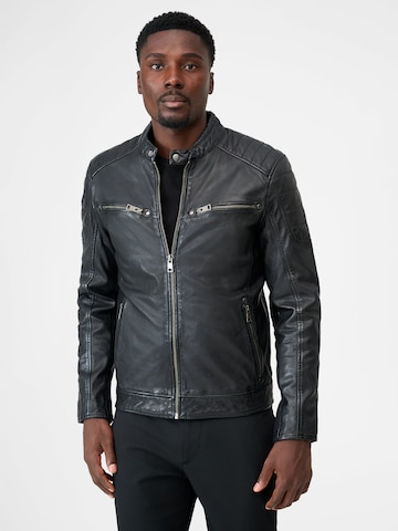 RICANO Lederjacke 'Gerard' in Schwarz: Vorderseite