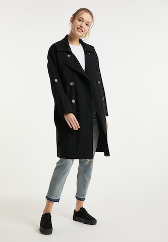 DreiMaster Vintage Between-Seasons Coat in Black