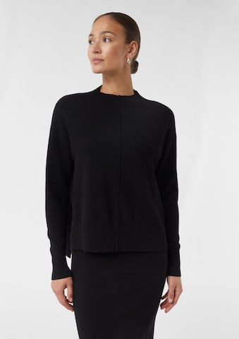 Pull-over comma casual identity en noir : devant