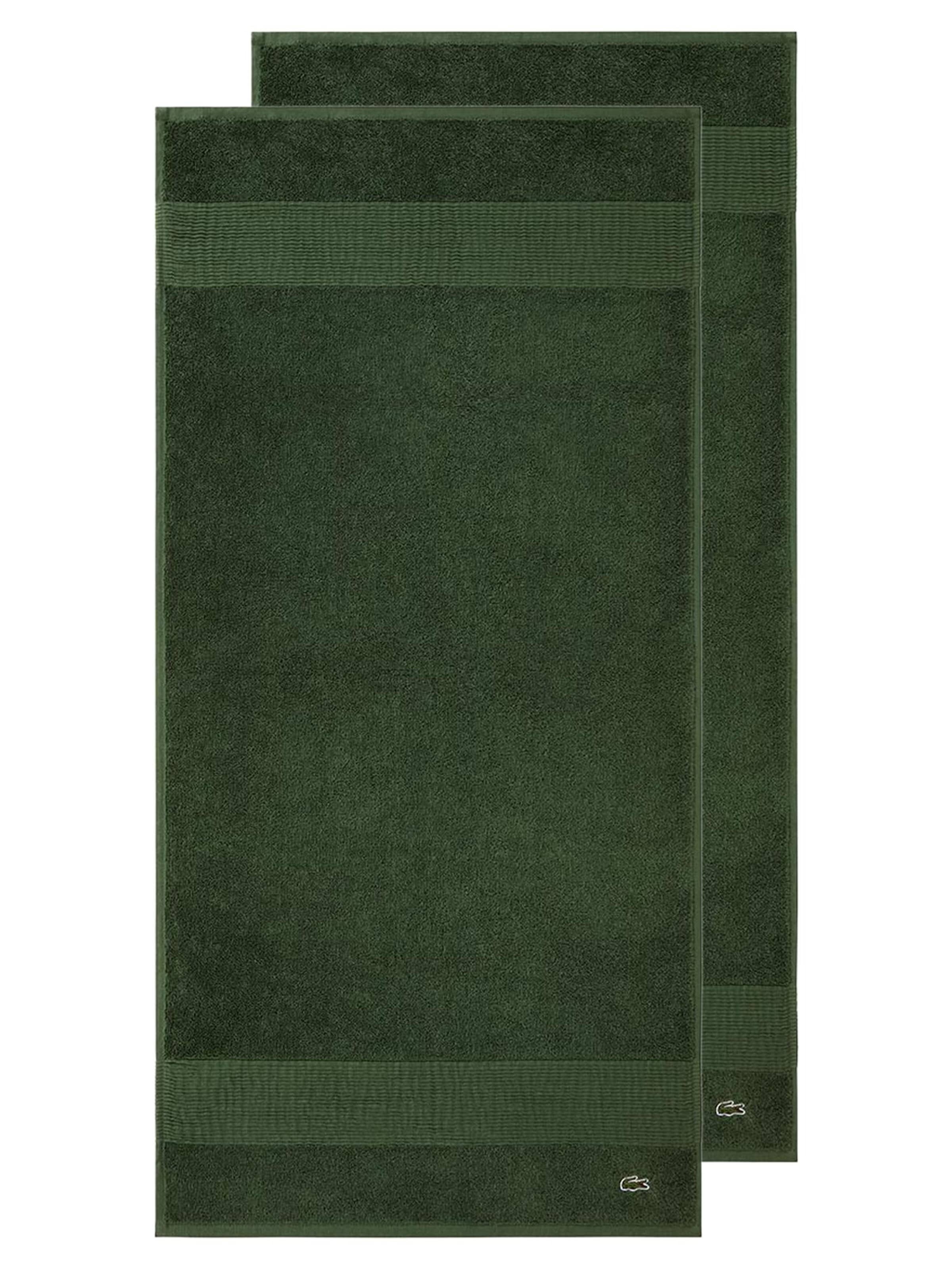 LACOSTE Handtuch 'LLECROCO'‌‌‌‌‌‌‌‌ in Grün: Vorderseite