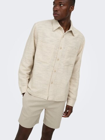 Only & Sons Loosefit Bukser 'ONSEddie' i beige