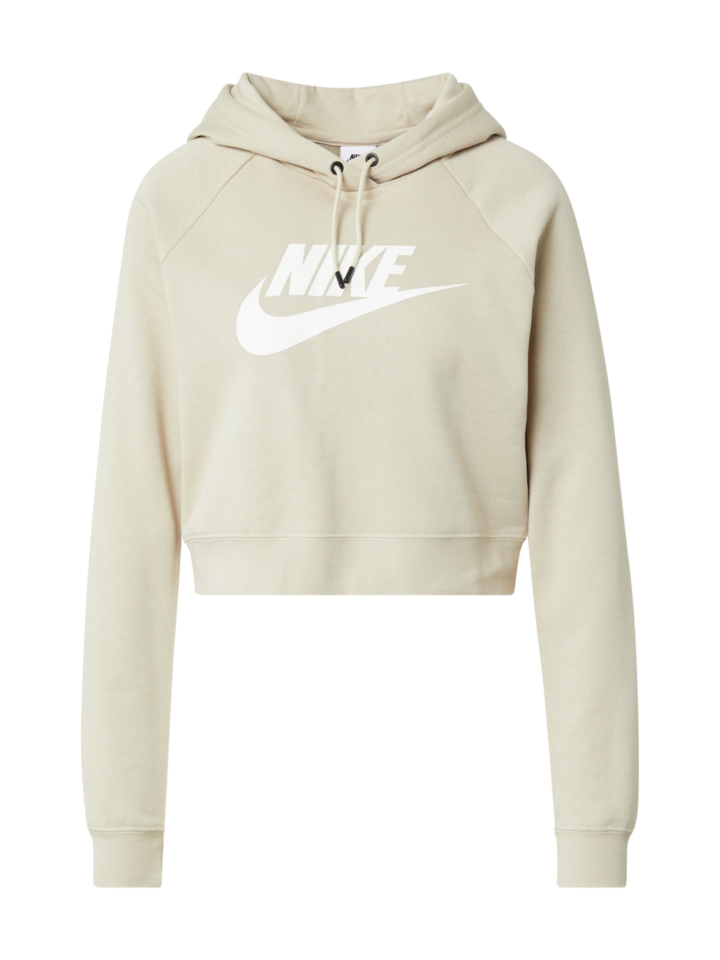 nike cropped white hoodie