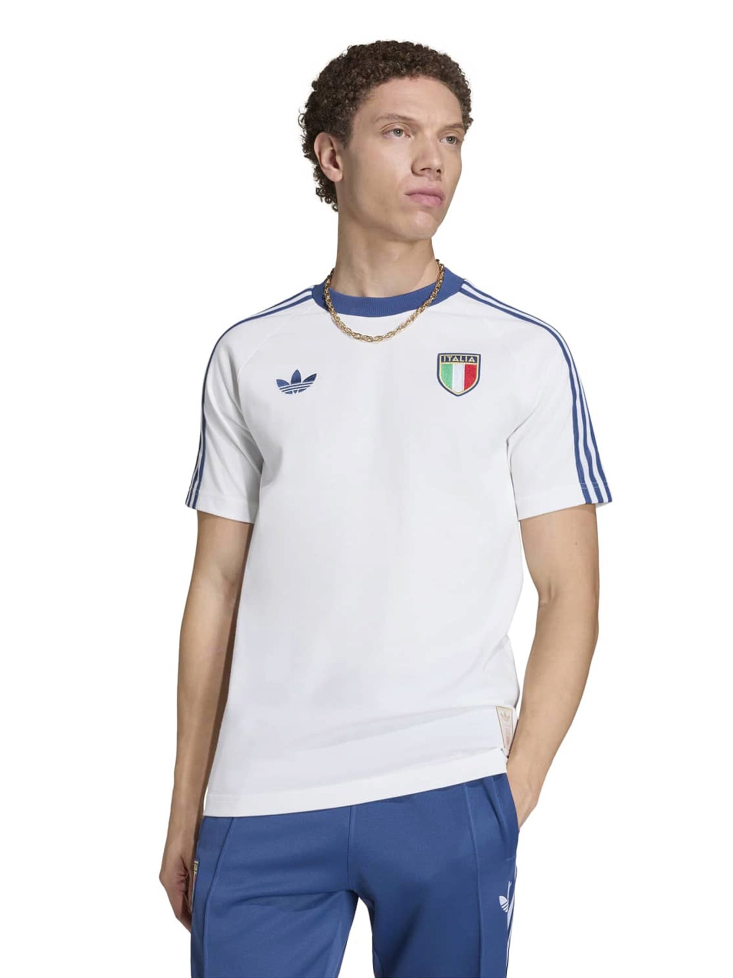 ADIDAS PERFORMANCE Funktionsshirt  'FIGC' in Weiß: Vorderseite