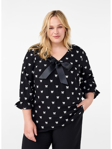 Zizzi Blouse 'ESTEA' in Black: front