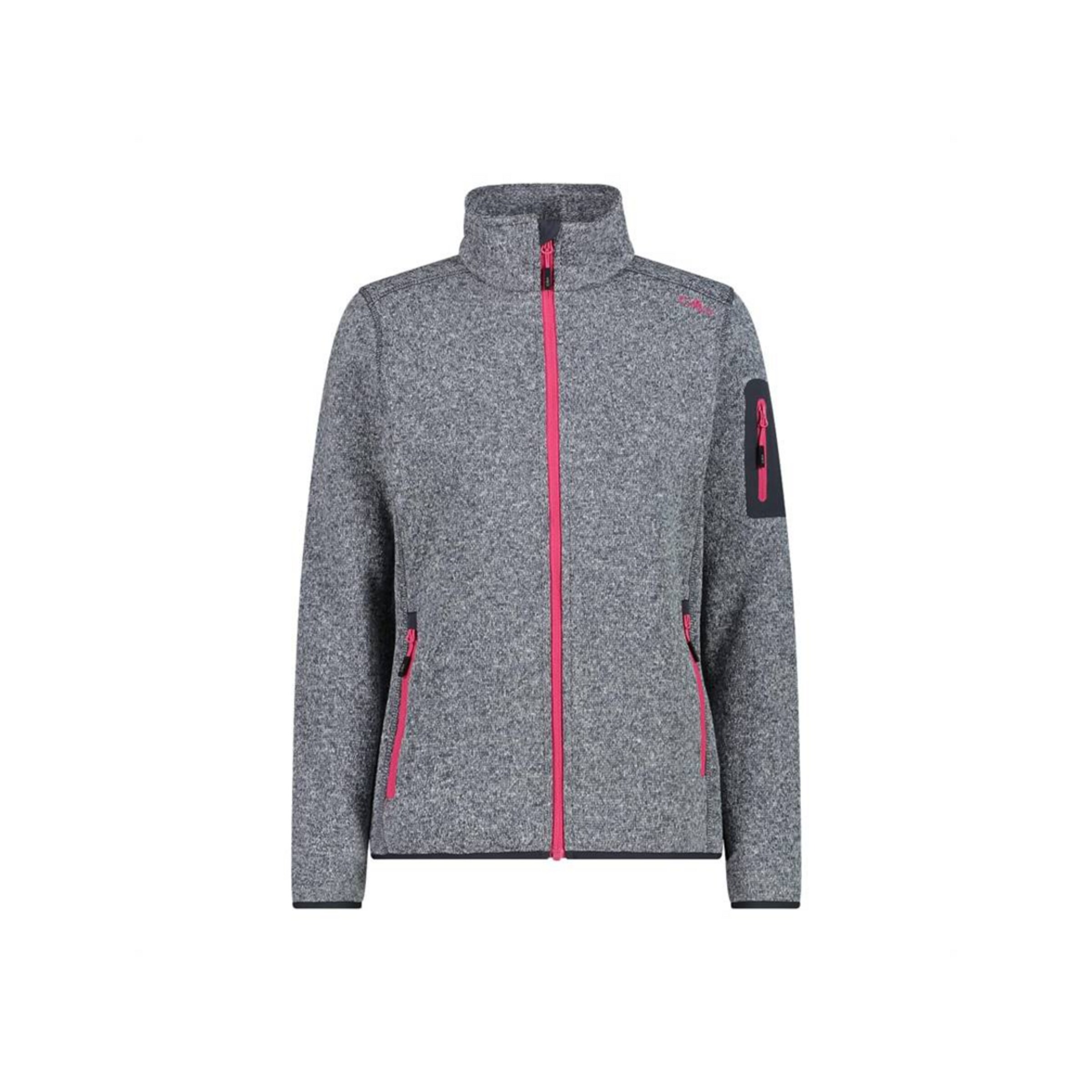 CMP Funktionsfleecejacke in Grau: Vorderseite