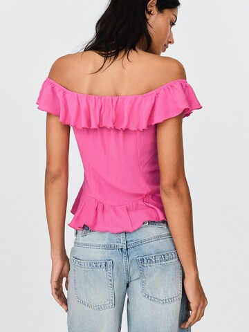 BershkaBluza - roza boja