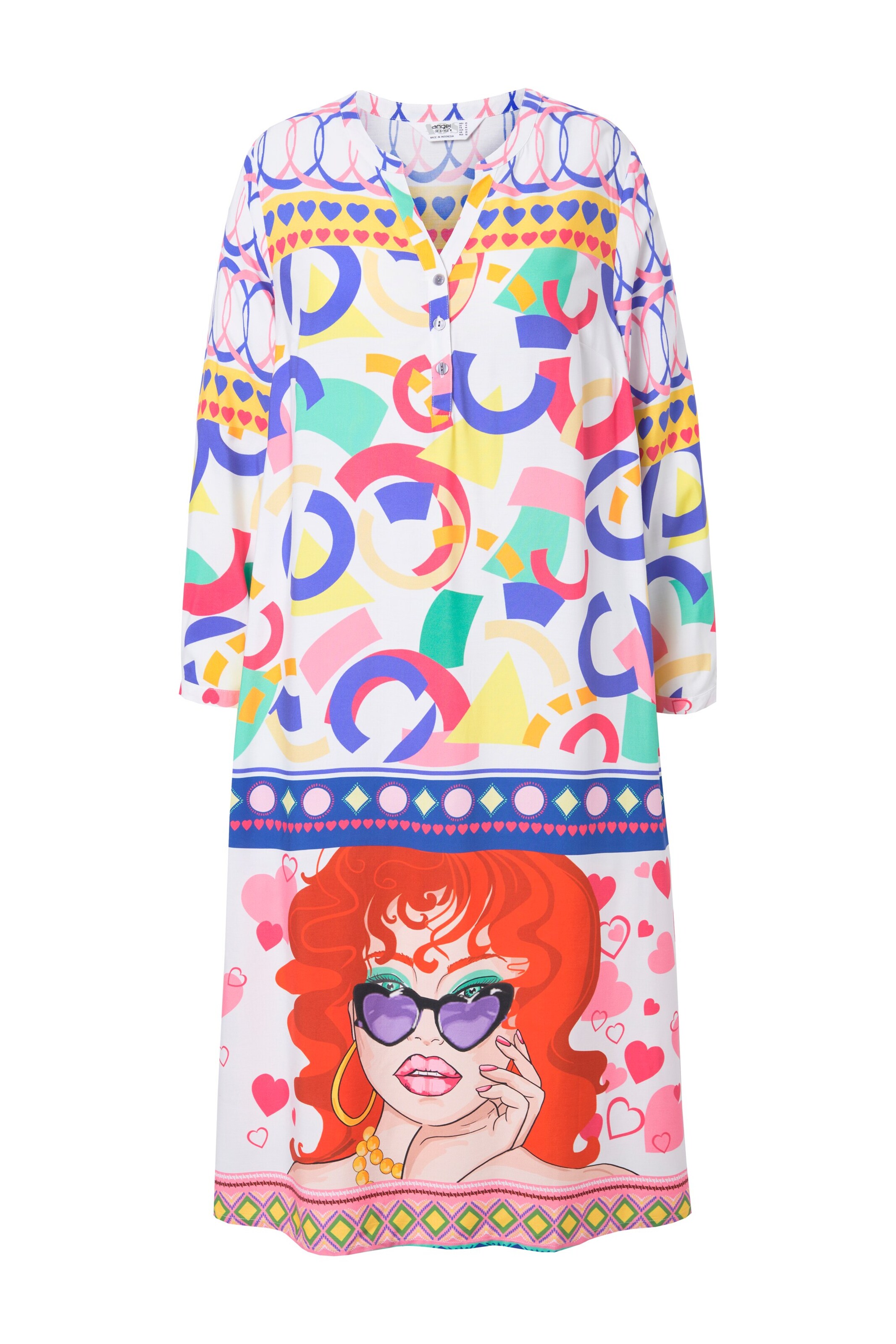 Angel of Style Jurk in Gemengde kleuren: voorkant