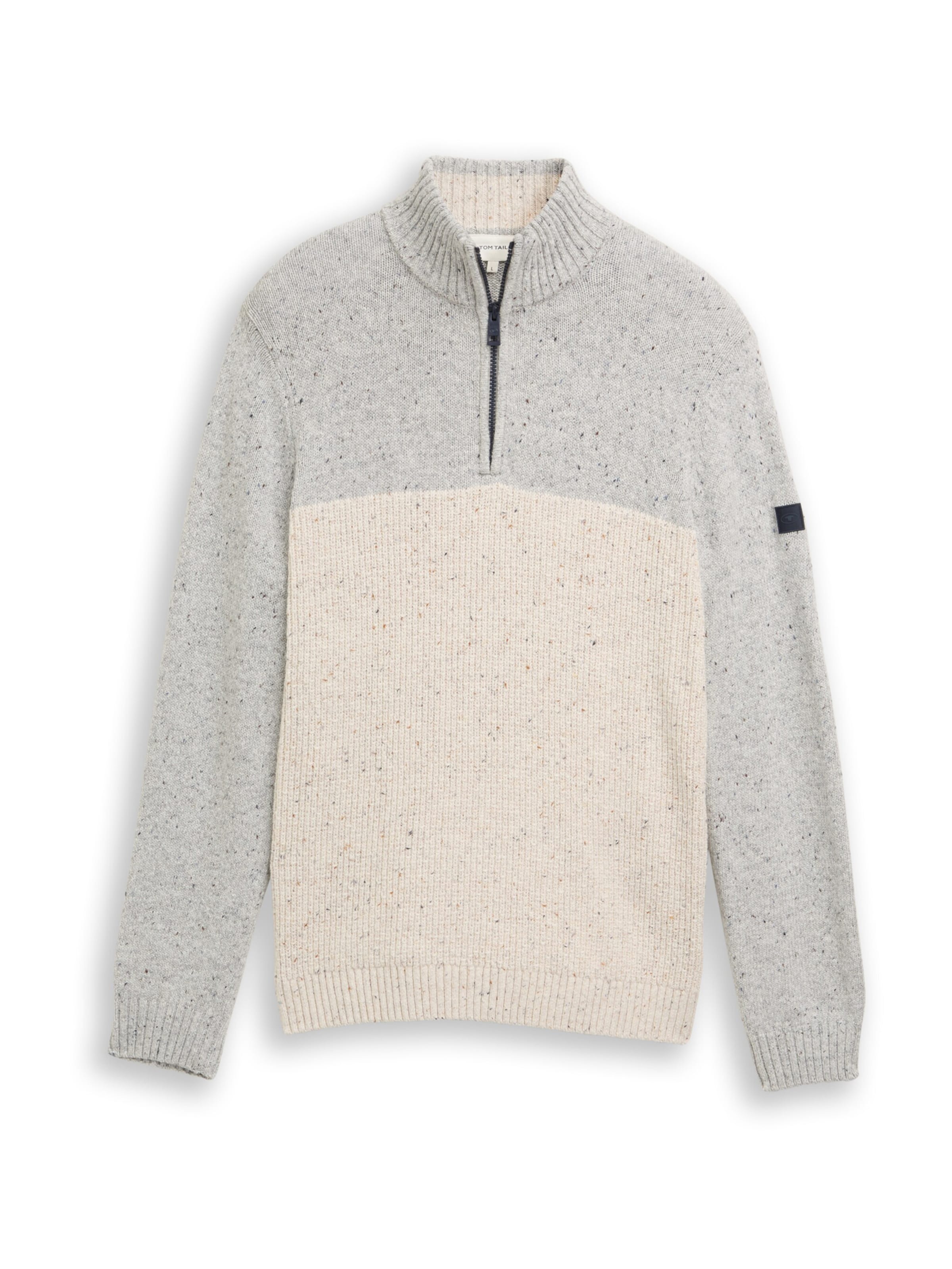 TOM TAILOR Свитер в Серый: спереди