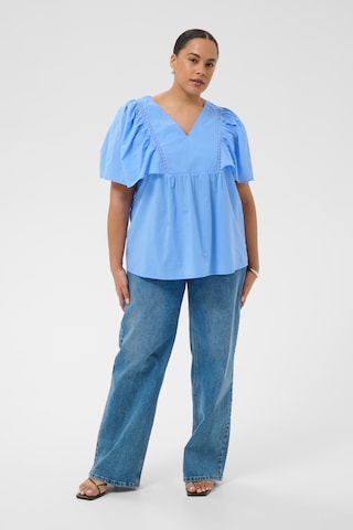 KAFFE CURVE - Blusa 'KCkarlia' en azul