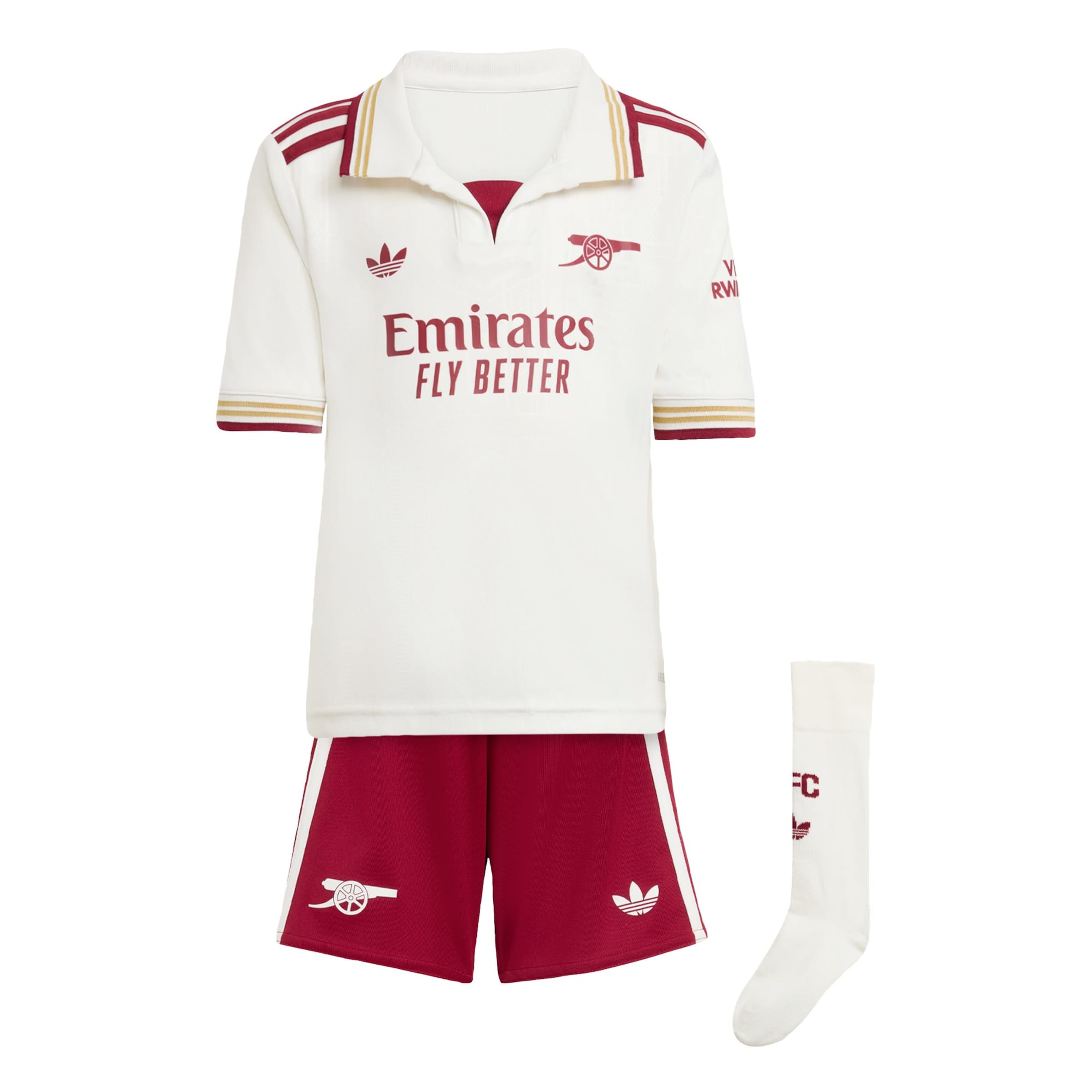 ADIDAS PERFORMANCE - Chándal 'FC Arsenal 25/26' en blanco: frente