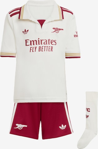 ADIDAS PERFORMANCE Tracksuit 'FC Arsenal 25/26' in White: front