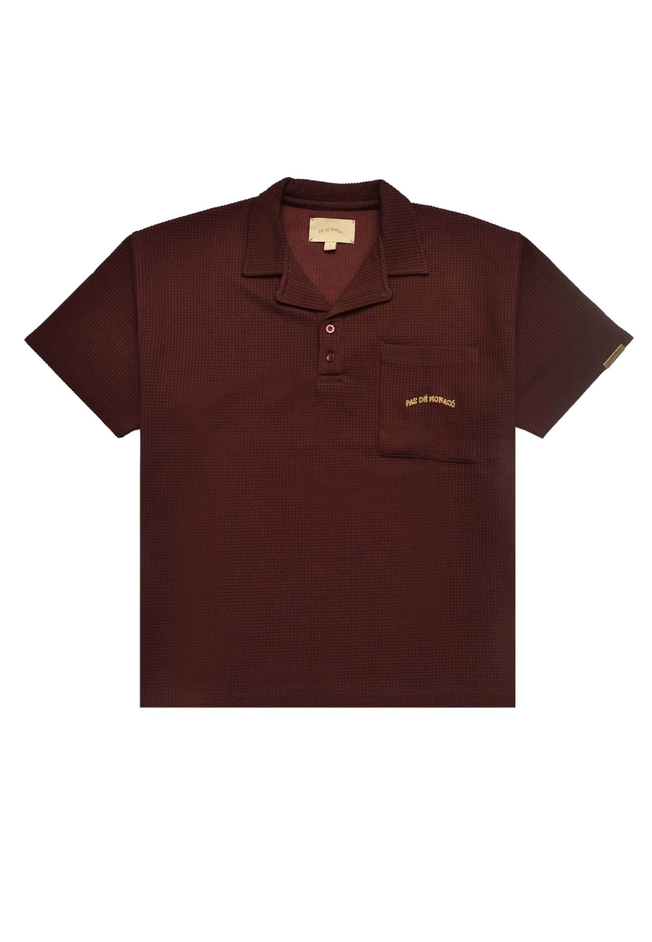 Pas De Monaco - Camiseta 'WAFFLE' en rojo: frente