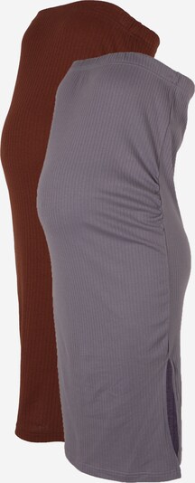 Fustă Missguided Maternity pe maro ruginiu / gri închis, Vizualizare produs