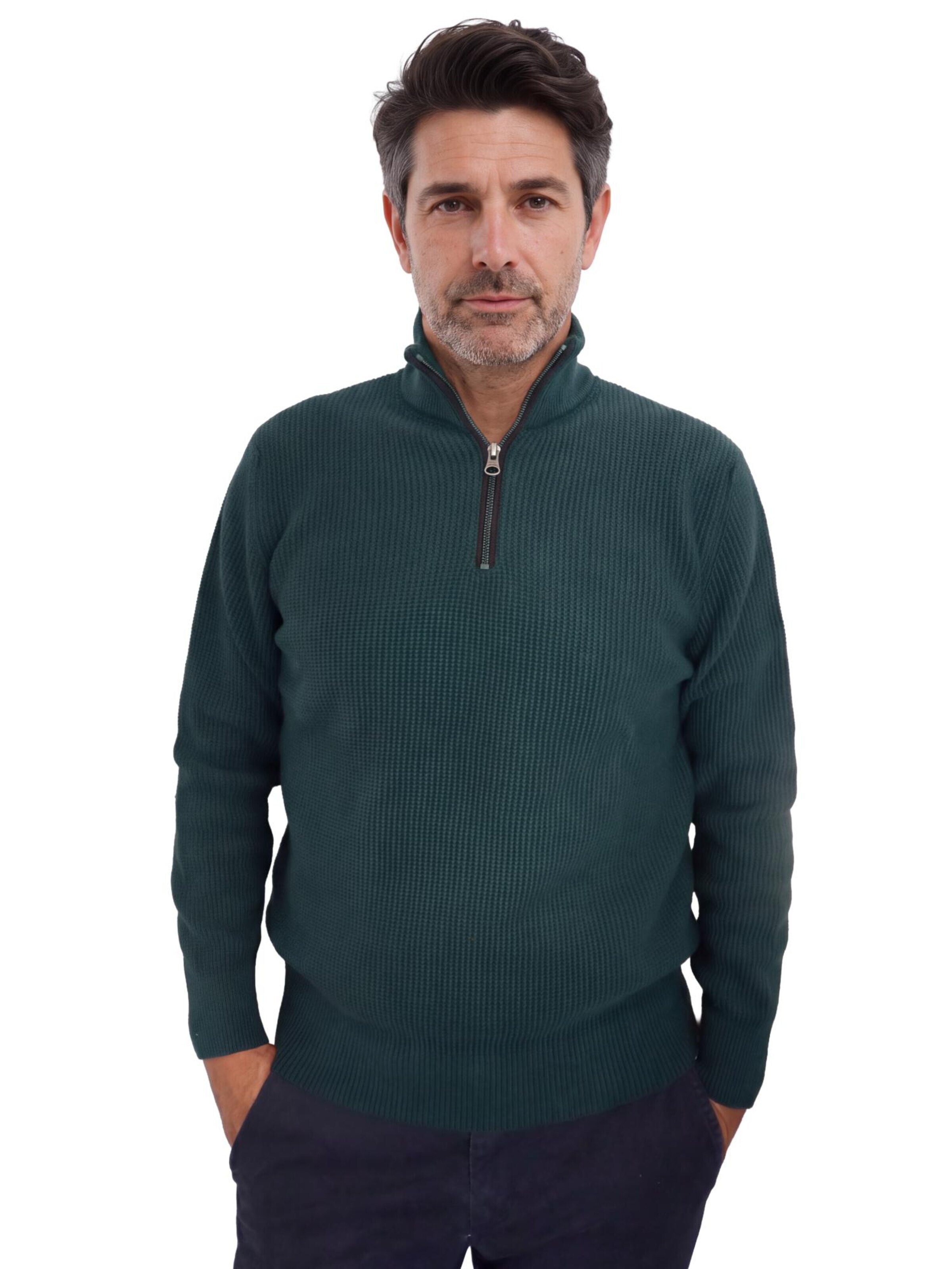 Renzo Uomo Pullover‌‌‌‌‌‌‌‌ in Grün: Vorderseite