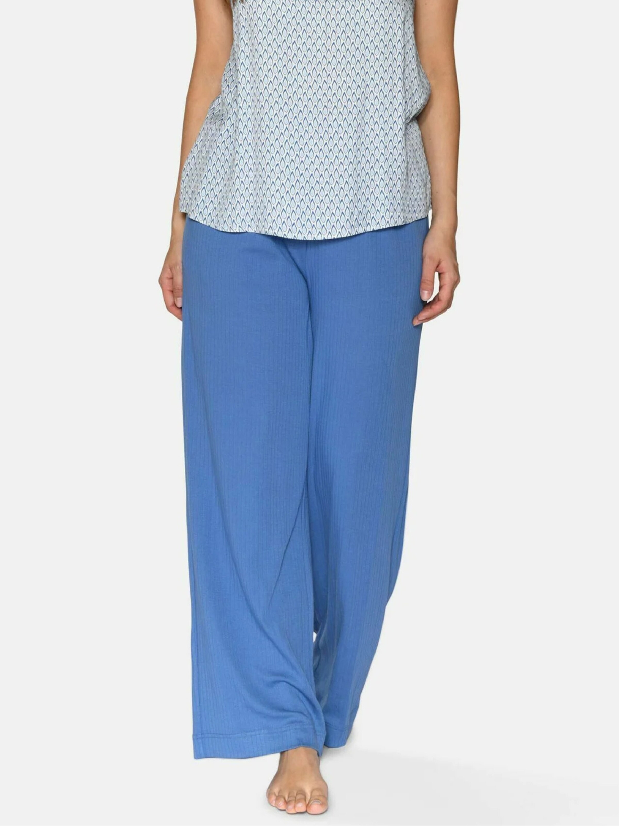 Pantalon de pyjama 'Amy' CCDK Copenhagen en bleu : devant