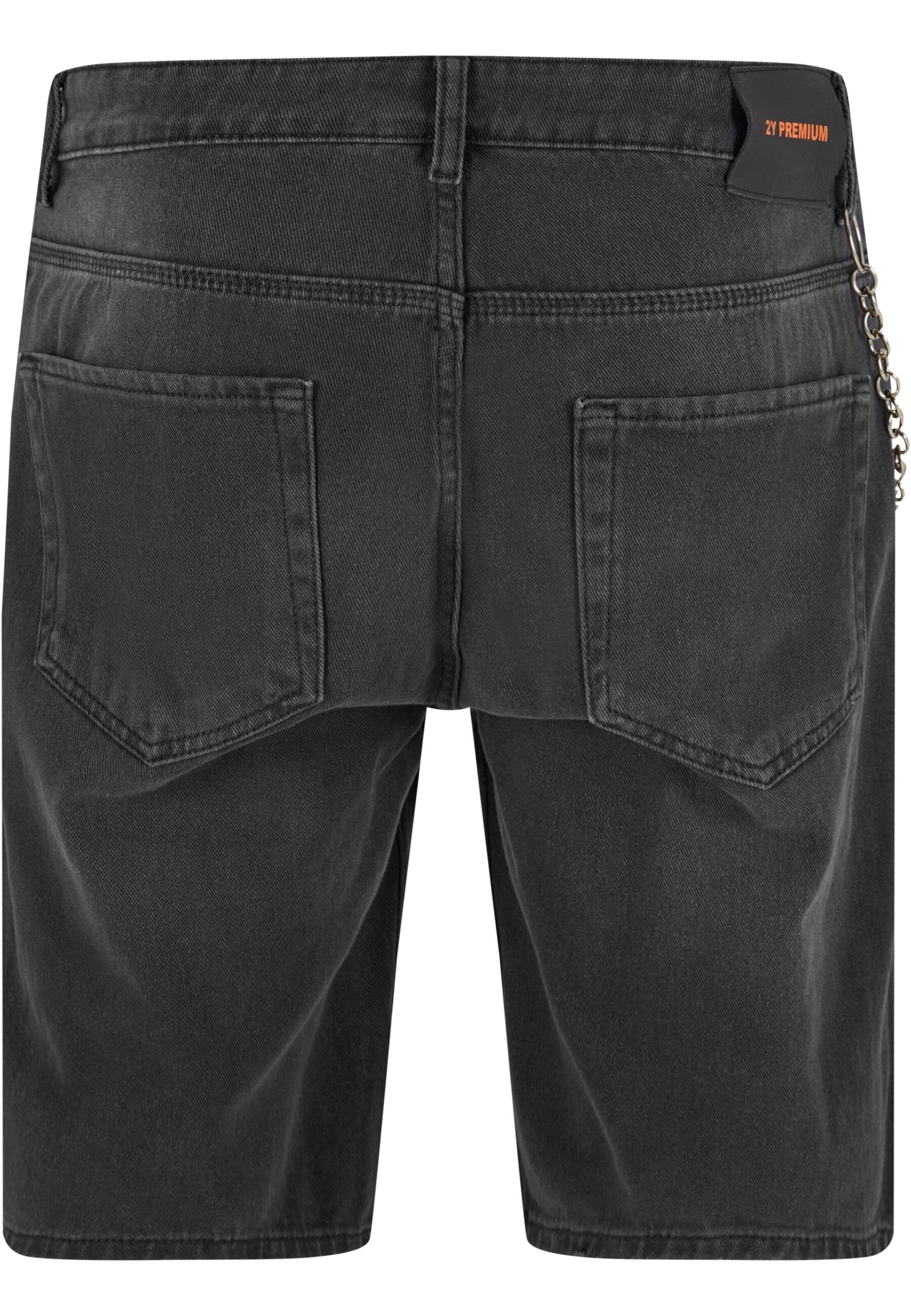 2Y Premium Regular Jeans in Zwart
