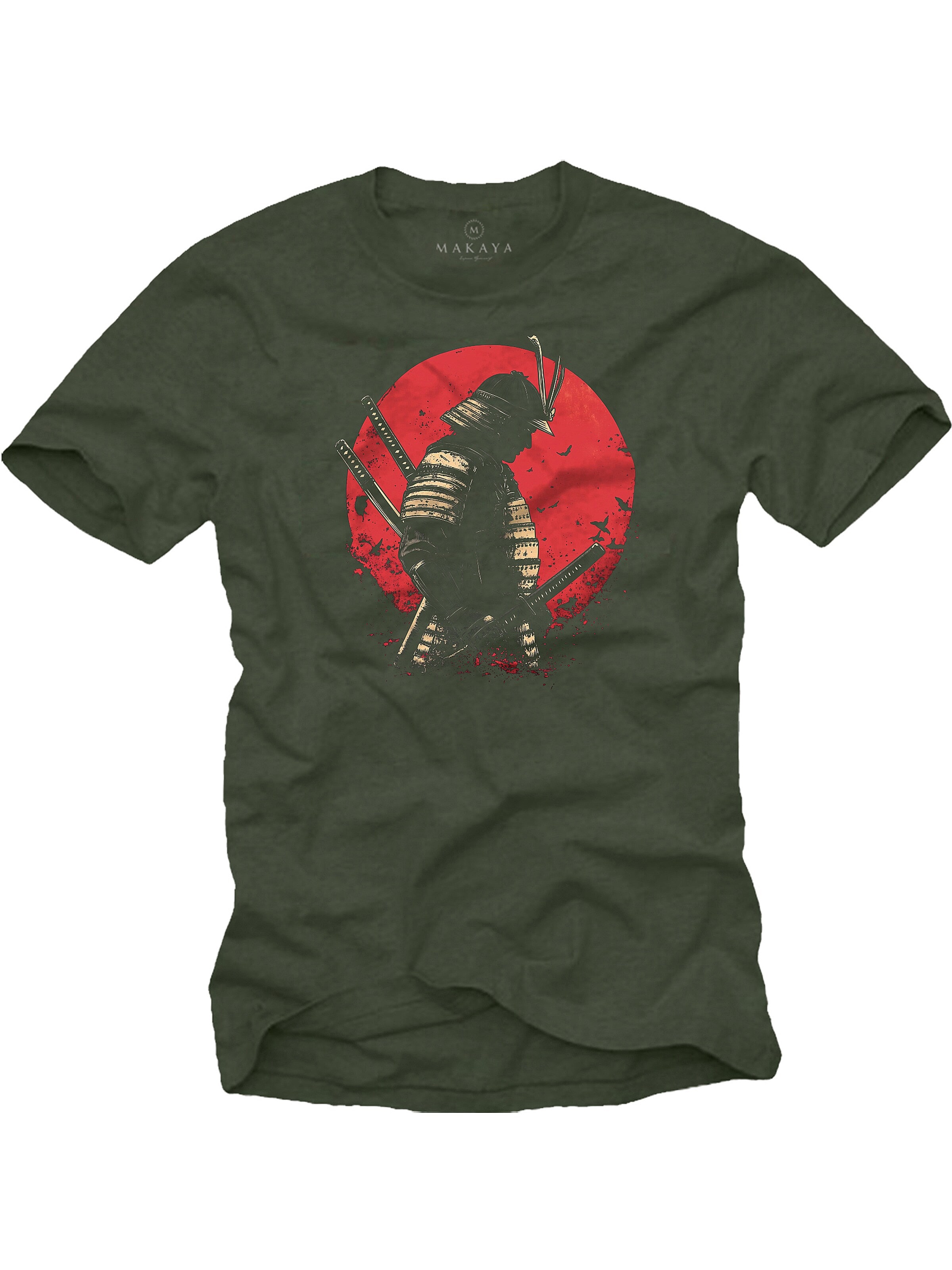 MAKAYA Shirt 'Samurai' in Green: front