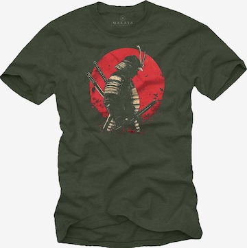 MAKAYA Shirt 'Samurai' in Green: front