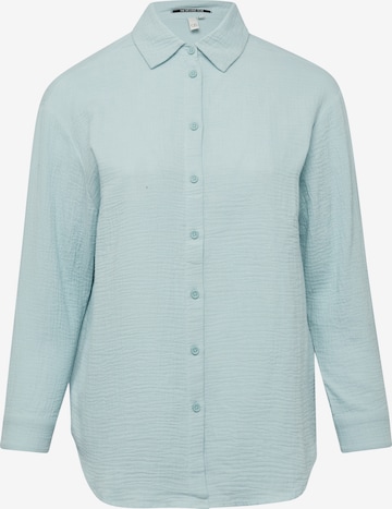 Chemisier QS en bleu : devant