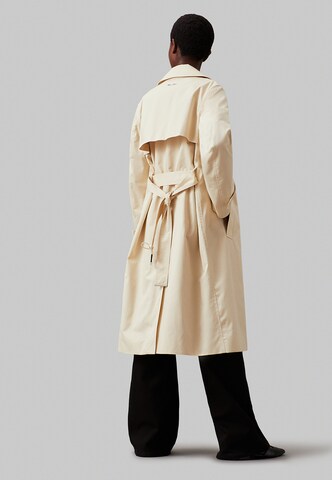 Manteau mi-saison 'Twill' Calvin Klein en beige