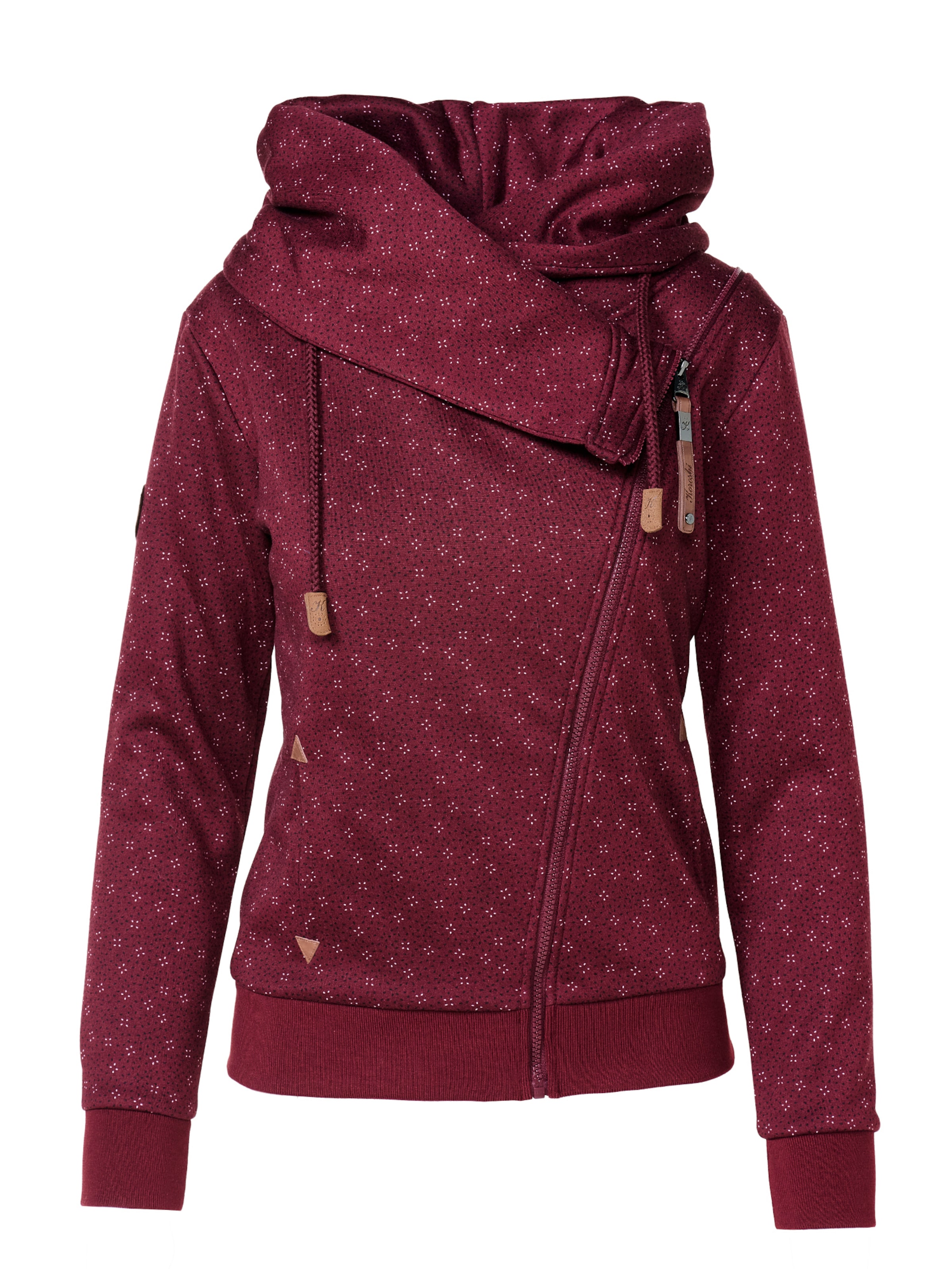 KOROSHI Sweatjacke in Rot: Vorderseite