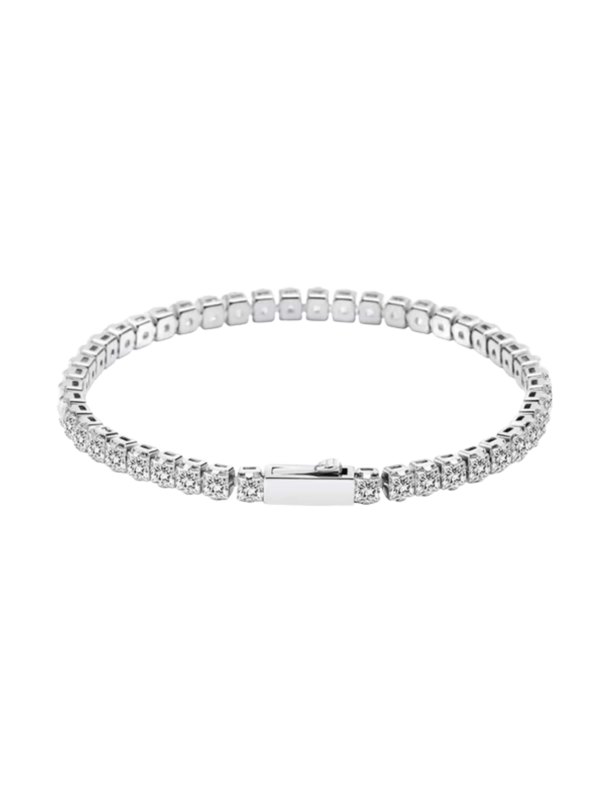 ROUGEMONT Jewellery Armband 'Funkelndes Tennisarmband 4mm 18cm'‌‌‌‌‌‌‌ in silber, Produktansicht
