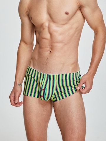 SEOBEAN Boxer shorts 'Baumwolle Boxershort Tight Cup Trunk Gestreift' in Yellow: front