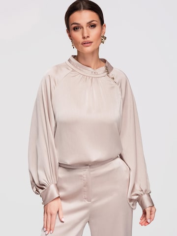 Chemisier Ombre en beige : devant