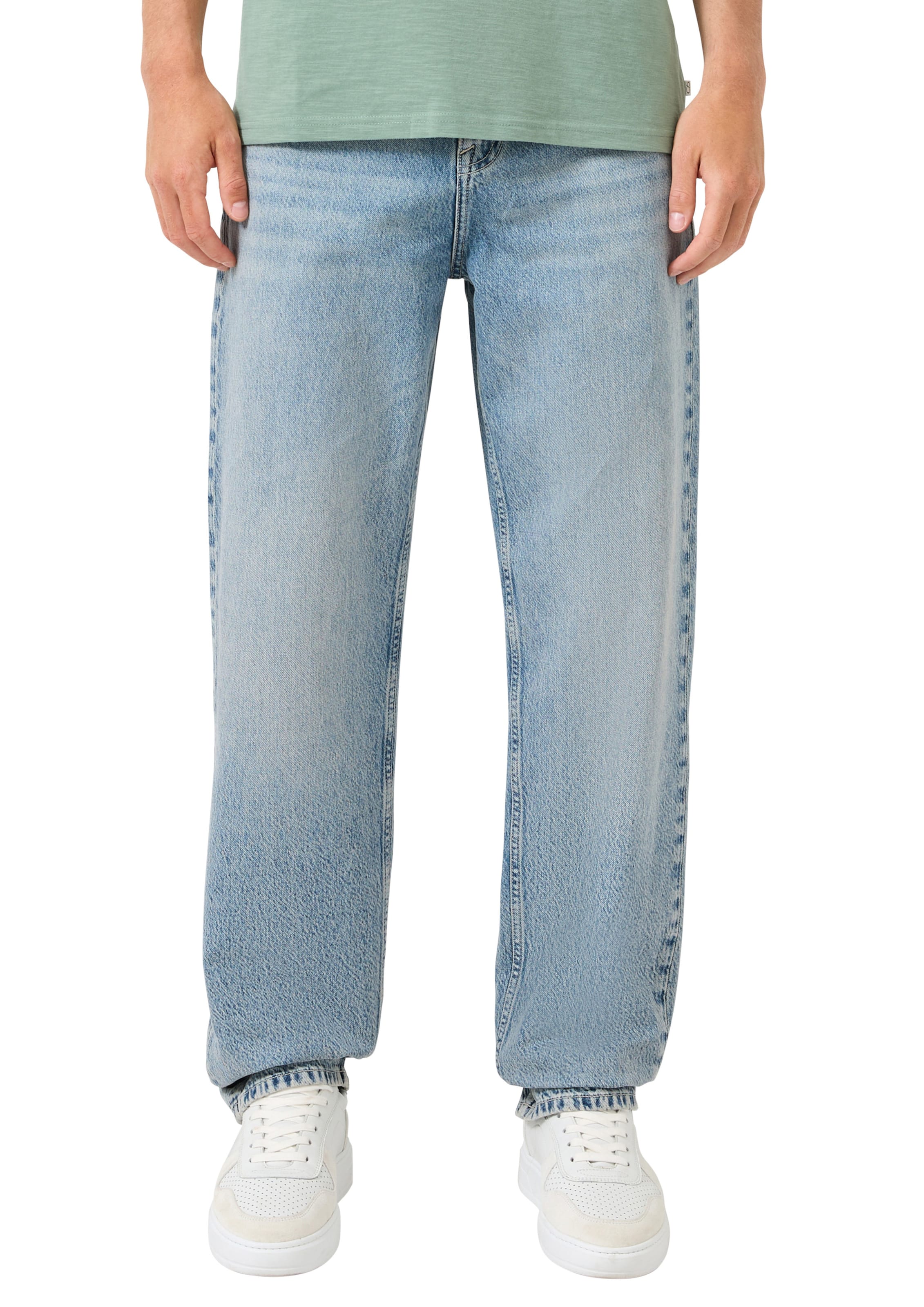 QS Regular Jeans in Blau: Vorderseite