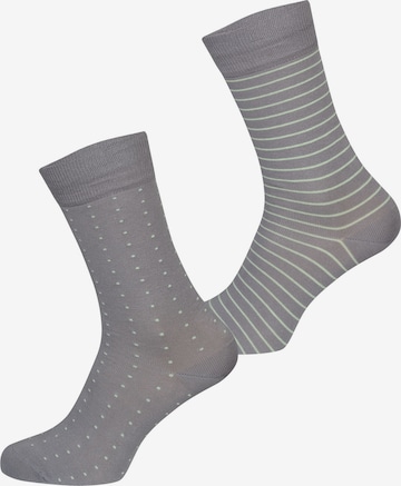Nur Die Socks ' Business ' in Grey: front