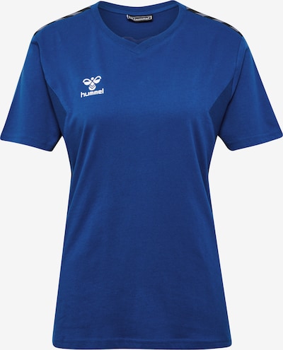 Hummel T-Shirt 'Authentic CO' in kobaltblau / weiß, Produktansicht