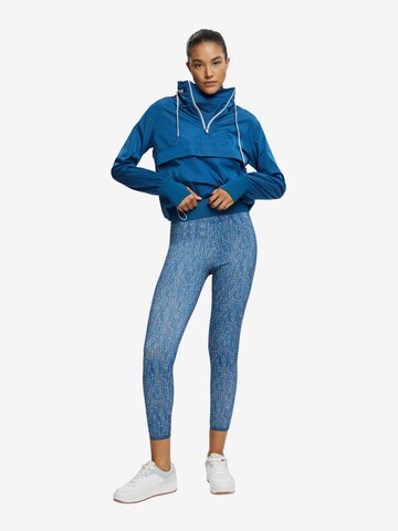 ESPRIT Skinny Sportovní kalhoty – modrá