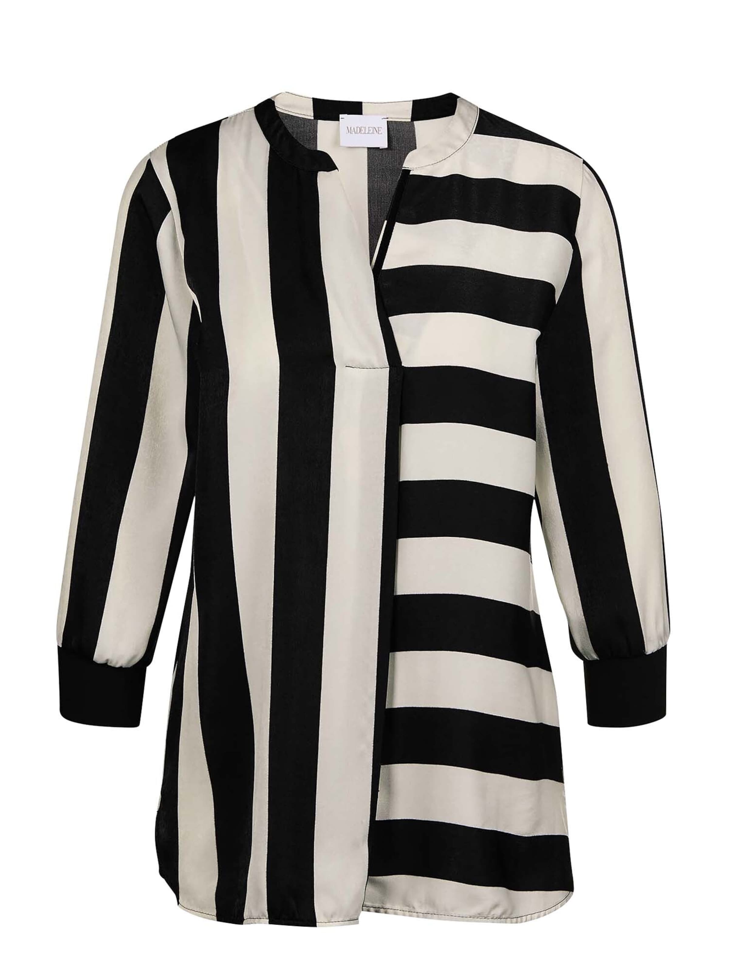 MADELEINE Blouse in Zwart: voorkant