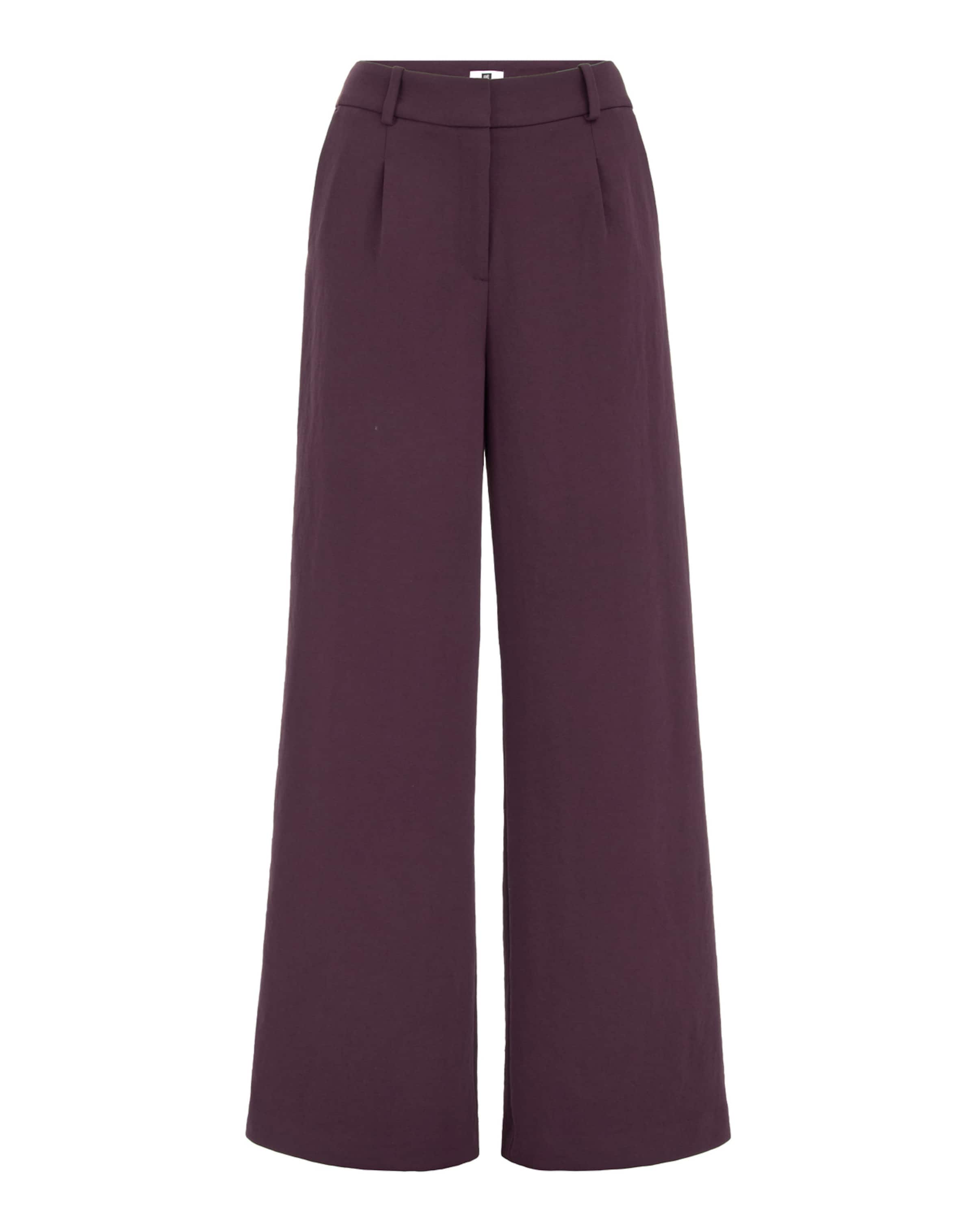 WE Studio Laiad sääred Voltidega püksid 'Studio', värv lilla: eest vaates