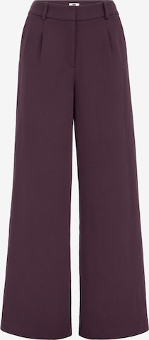 WE StudioWide Leg/ Široke nogavice Hlače s naborima 'Studio' - ljubičasta boja: prednji dio